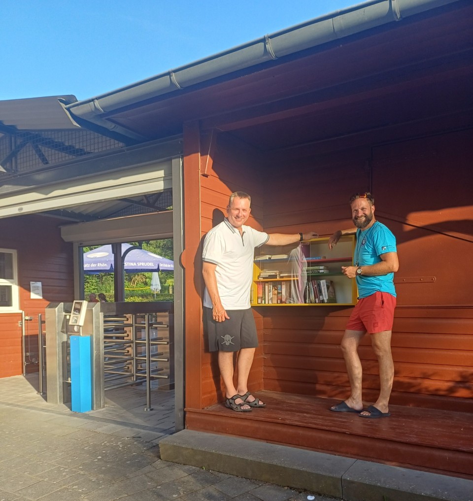 Neues Lesevergn&uuml;gen im Freibad Bieberstein