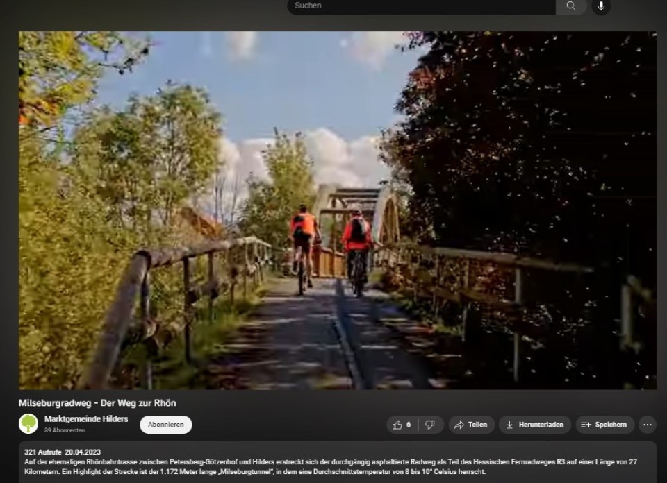 Video Milseburgradweg 