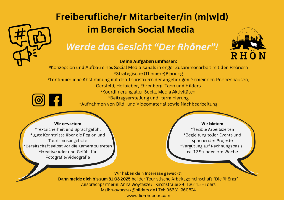 Stelleananzeige TAG Social Media