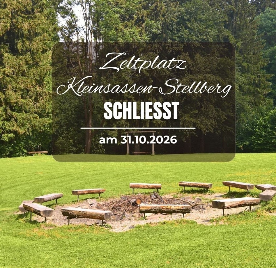 Saisonende auf dem Zeltplatz Stellberg in Kleinsassen
