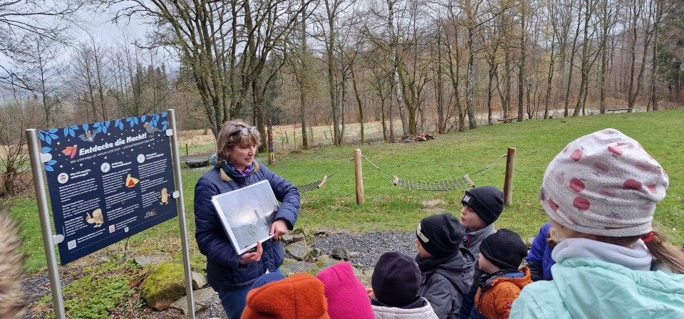 Zeltplatz der Gemeinde Hofbieber am Stellplatz/Kleinsassen als Sternenlernort eingeweiht